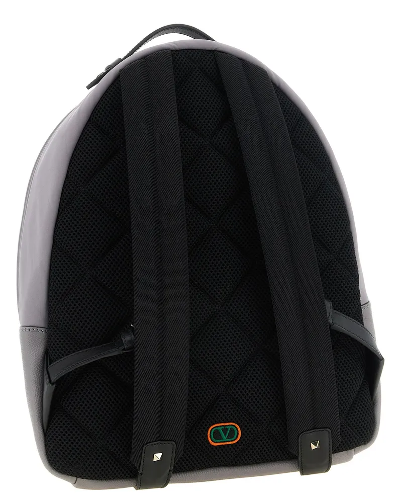 Valentino Garavani Fabric Backpack — Gray Gray