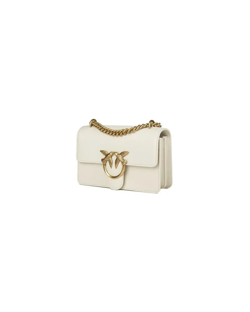 Pinko Women's Crossbody Bag White-Ivory Cow Leather Crossbody-bags White