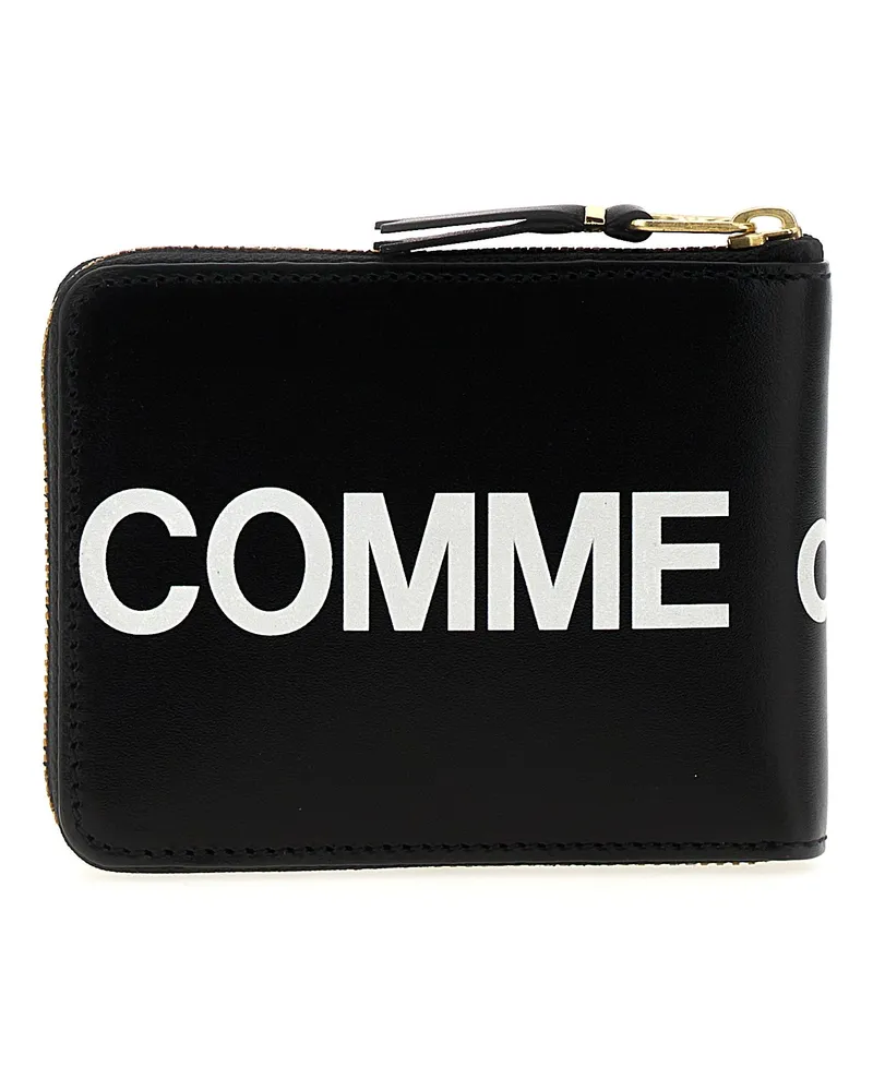 Comme des Garçons Logo-Print Calfskin Wallet — Multicolor Multicolor