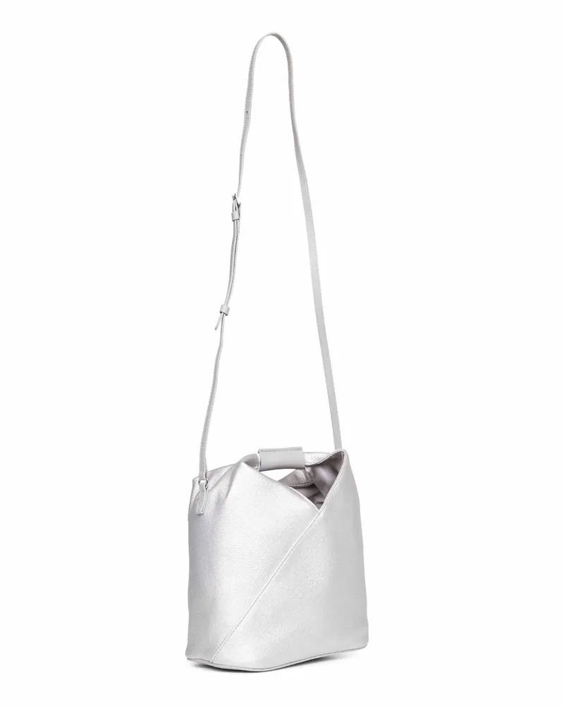 Maison Margiela Women's Crossbody Bag Silver Polyurethane Handbags Hand Silver