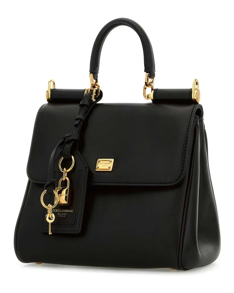 Dolce & Gabbana Bb7781b7321 80999 Nero Pvc Vitello Borse A Mano Bag Black