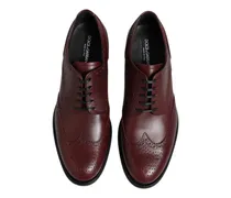 Brogue Leather Derby — Brown