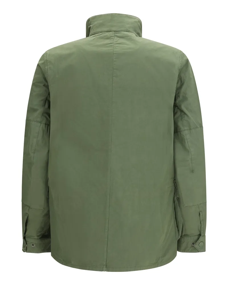 Barbour Men's Garment Dyed Duke Casual Jacket Burnt Olive Cotton Green