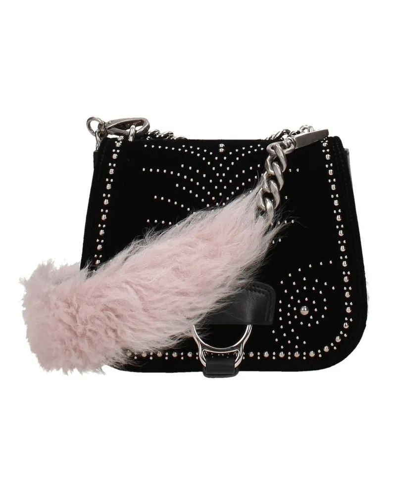 Miu Miu Women's Pink Fur Shoulder Bag Pink