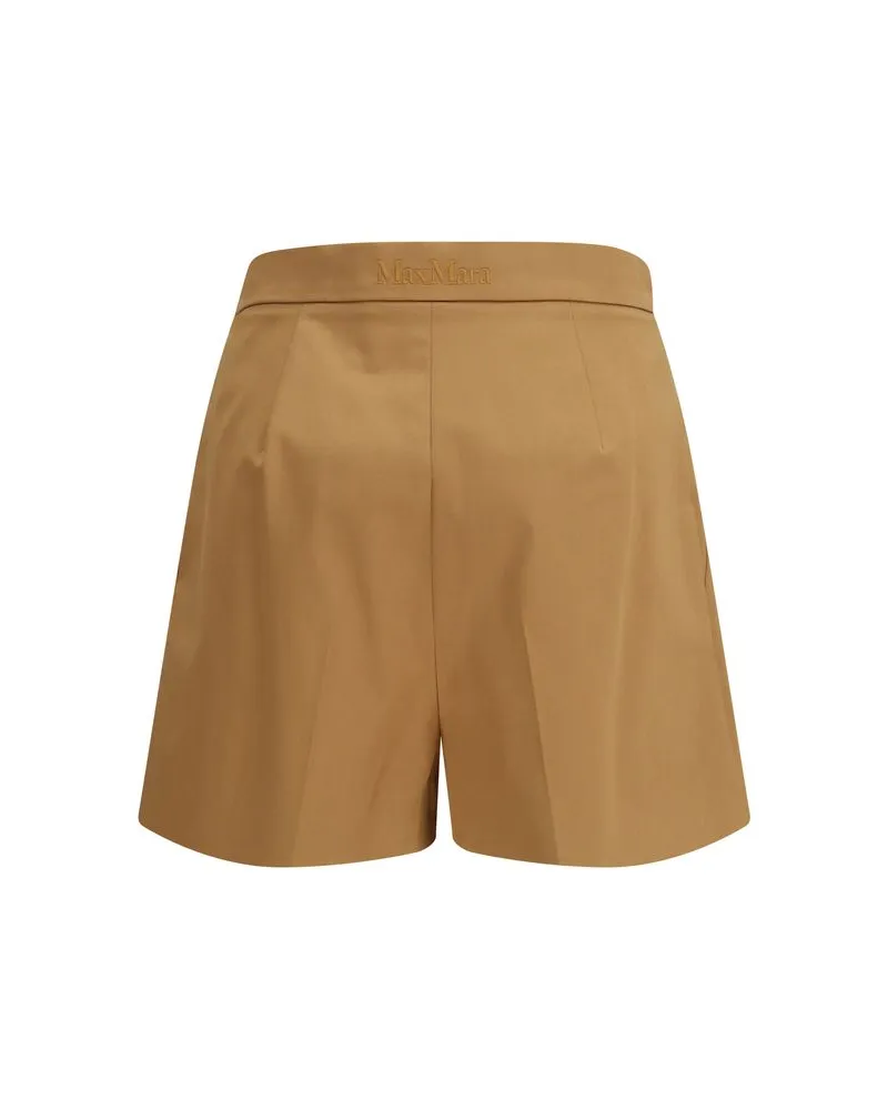 Max Mara Women's Beige Cotton Bermuda Shorts Beige