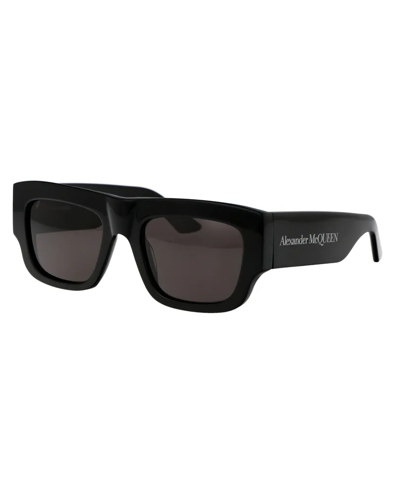 Alexander McQueen Men's Sunglasses Am0449s Black-Grey Black-Black-Grey Acetate Black/black/grey Black