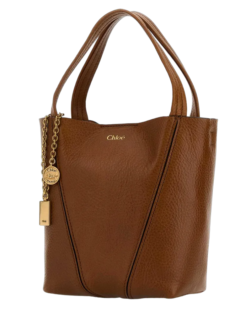 Chloé Spin Shoulder Bag — Brown Brown