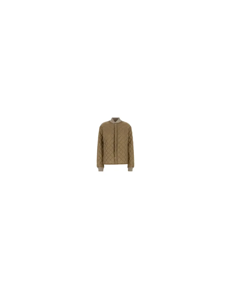 Maison Margiela Women Beige Nylon Bomber Jacket Duneoffwhite Giubbini Beige