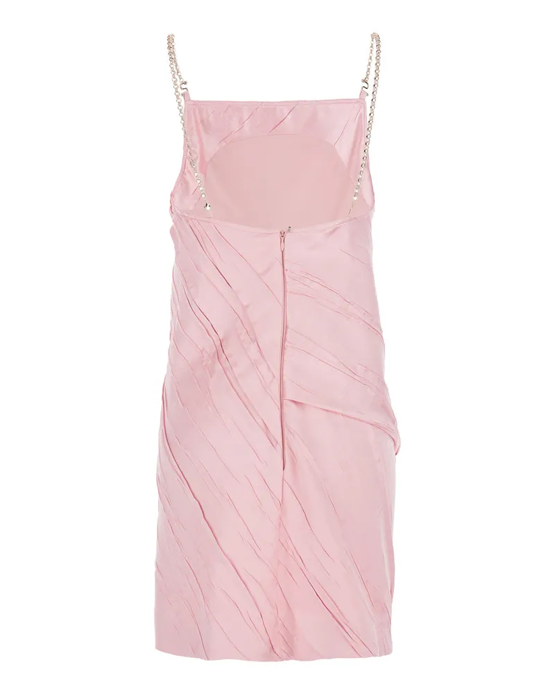 SPORTMAX Women's Pink Dress With Removable Chain-Link Strap Polyester Pink