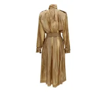 Women's Beige Polyamide Trench Coat Clothing