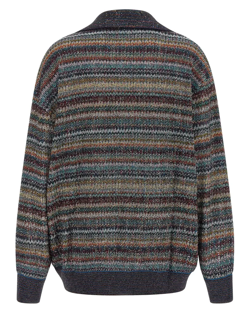 Missoni Striped Viscose with Lamé Sweater — Multicolor Multicolor
