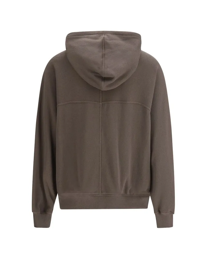 Rick Owens Men's Brown Cotton Sweatshirt Clothing Brown