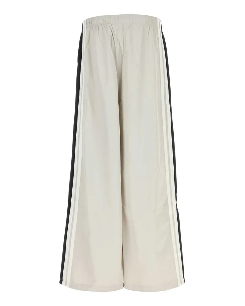 VETEMENTS Men's Chalk Polyester Joggers Greyblack Pantaloni White