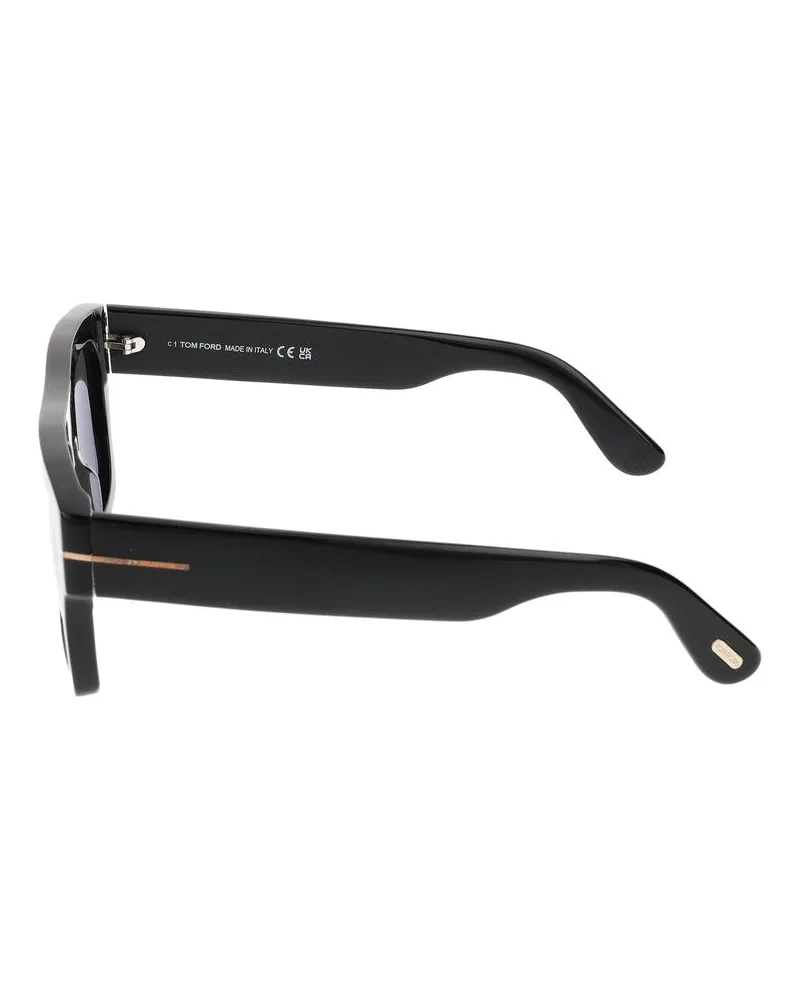 Tom Ford Unisex Sunglasses  Ft0711 01a Nero Lucido-Fumo 20-145 Acetate Black