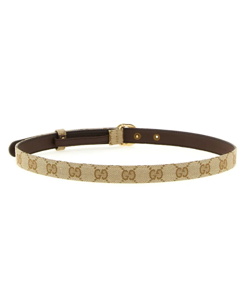 Gucci Incrocio GG Belt — Beige Beige