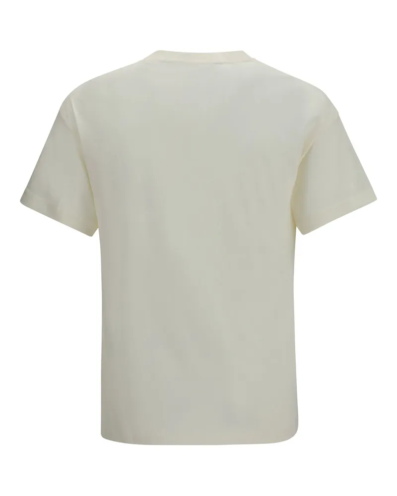 Palm Angels Logo-Print Cotton T-Shirt — White White