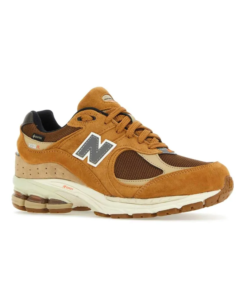 New Balance Men's Camel Suede And Mesh 2002r Sneakers Tobacco Brown