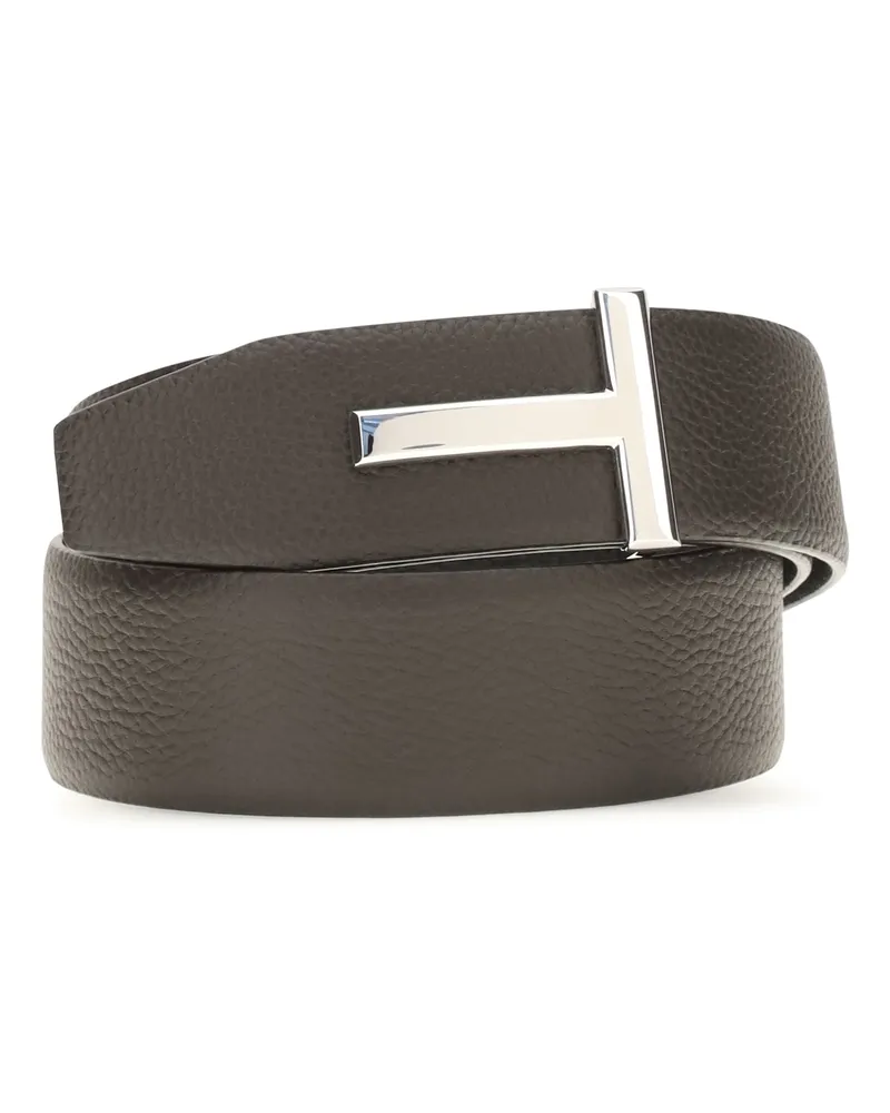 Tom Ford Men's Belt Reversible Leather Brown-Black Calf Brown/black Brown