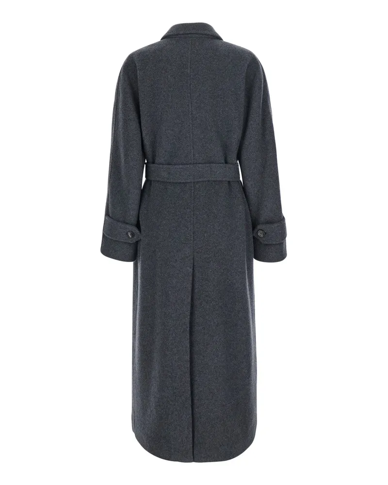 Max Mara Women's Cashmere Coat Cadmio Grey Gray