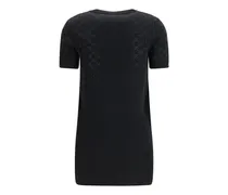 Women Black Wool Oves Aries Casual Dress
