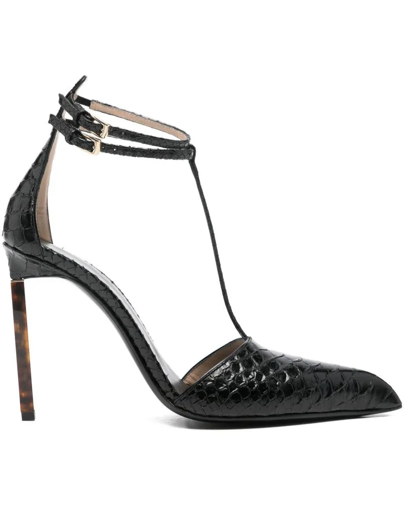 Tom Ford Women's Pumps Décolleté Black Calfskin High Heel Shoes Black
