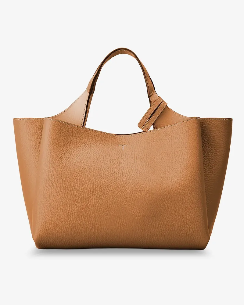 TOD'S Women's Leather Crossbody Bag Brown Shoulder Brown