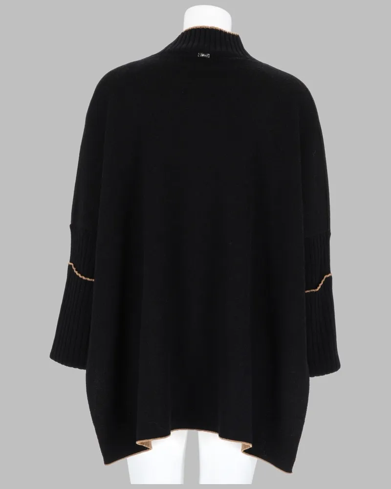 Herno Women's Oversized Virgin Wool Jumper Black Jumpers Sweater Black