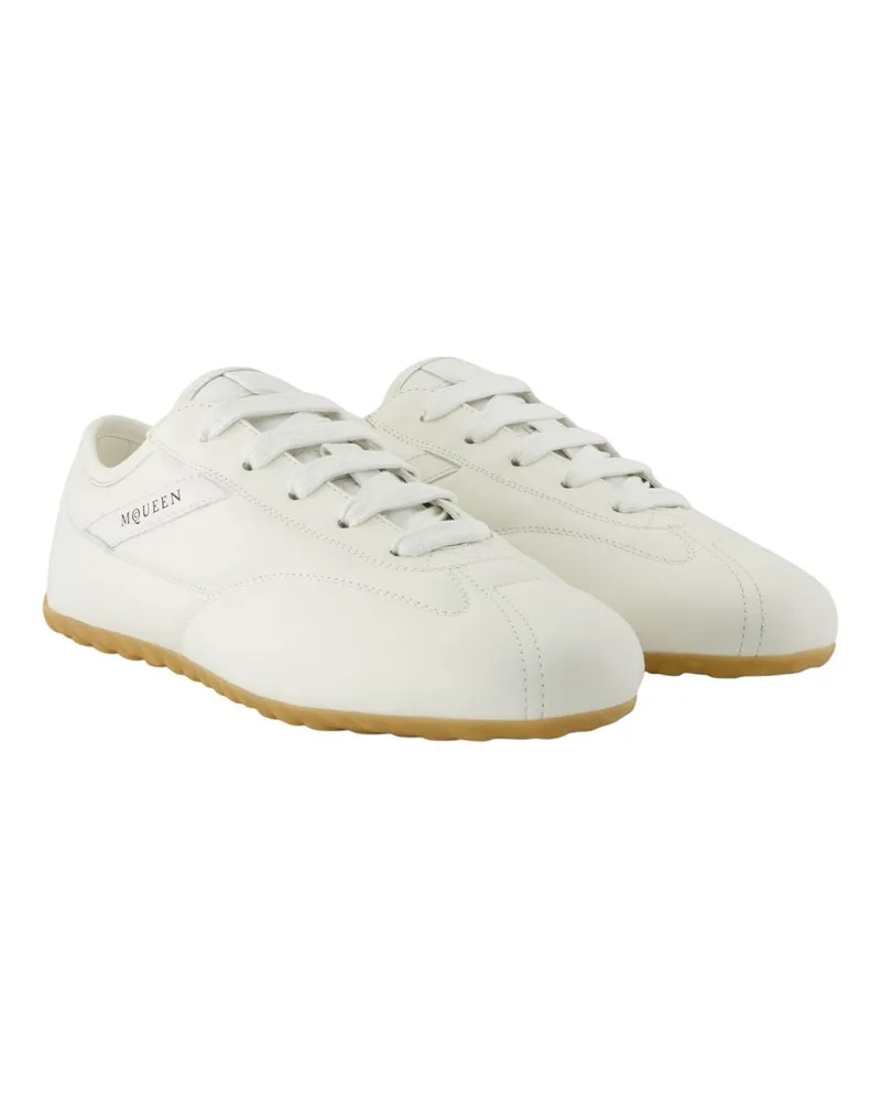 Alexander McQueen Women's Ec1 Sneaker White Calfskin White