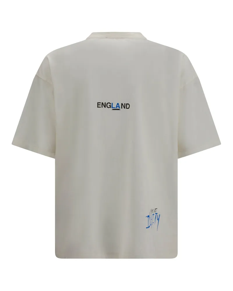 REPRESENT Men Enemy T-Shirt Flat White Cotton T-Shirts And Polos White
