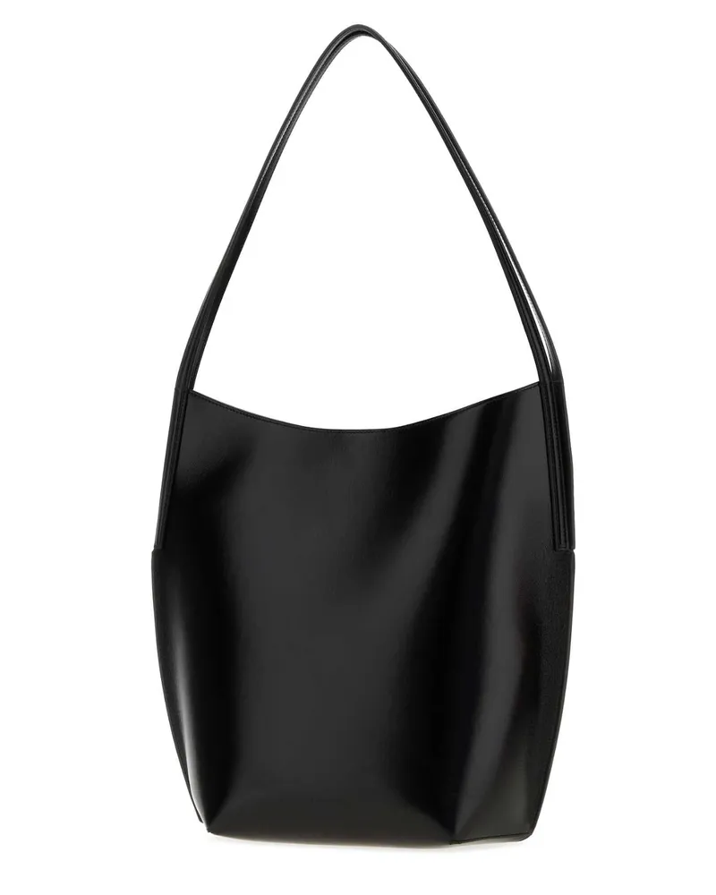 Jil Sander Leather Shoulder Bag — Black Black