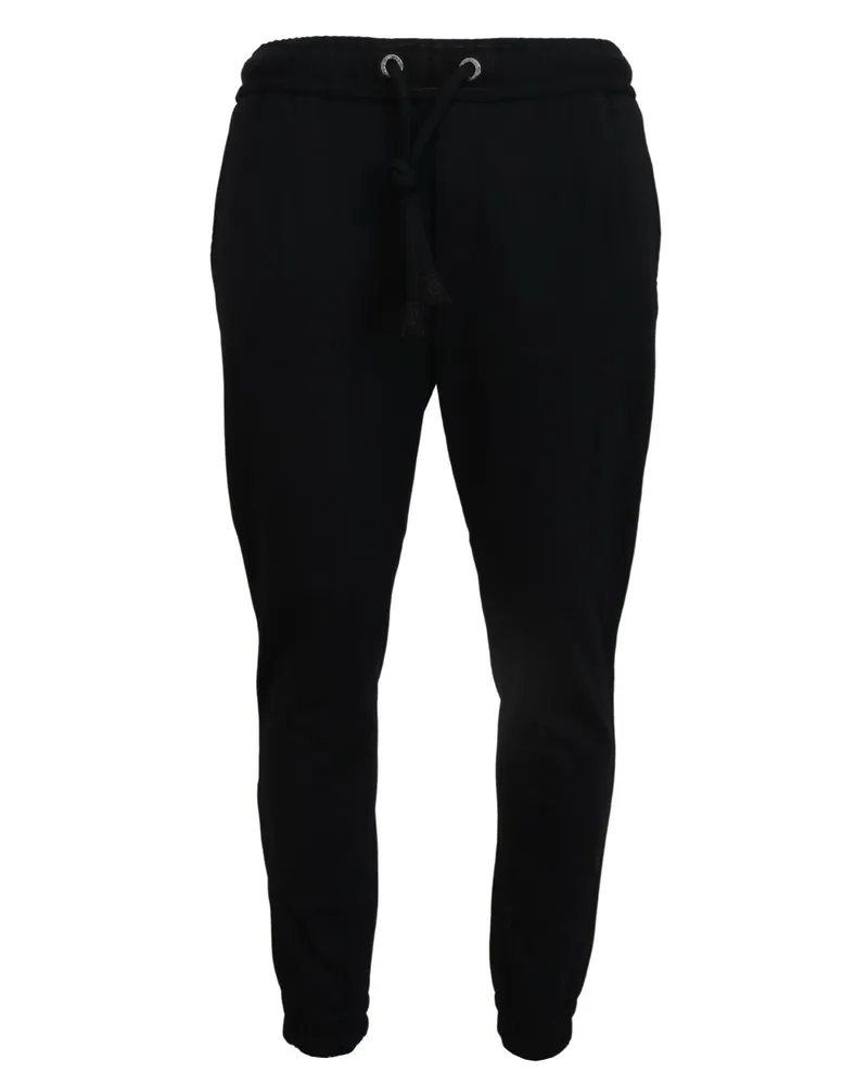 Dolce & Gabbana Black Mens Sport Wool Sweatpants Pants Black