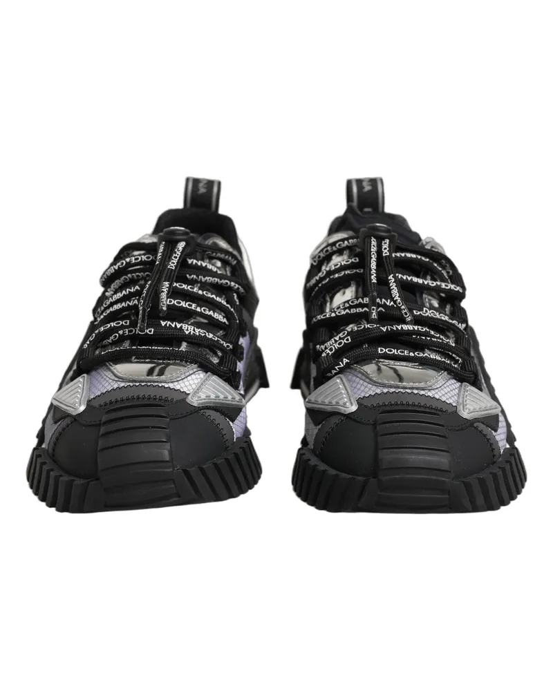 Dolce & Gabbana Multicolor Low Top Ns1 Men Sneakers Shoes Black
