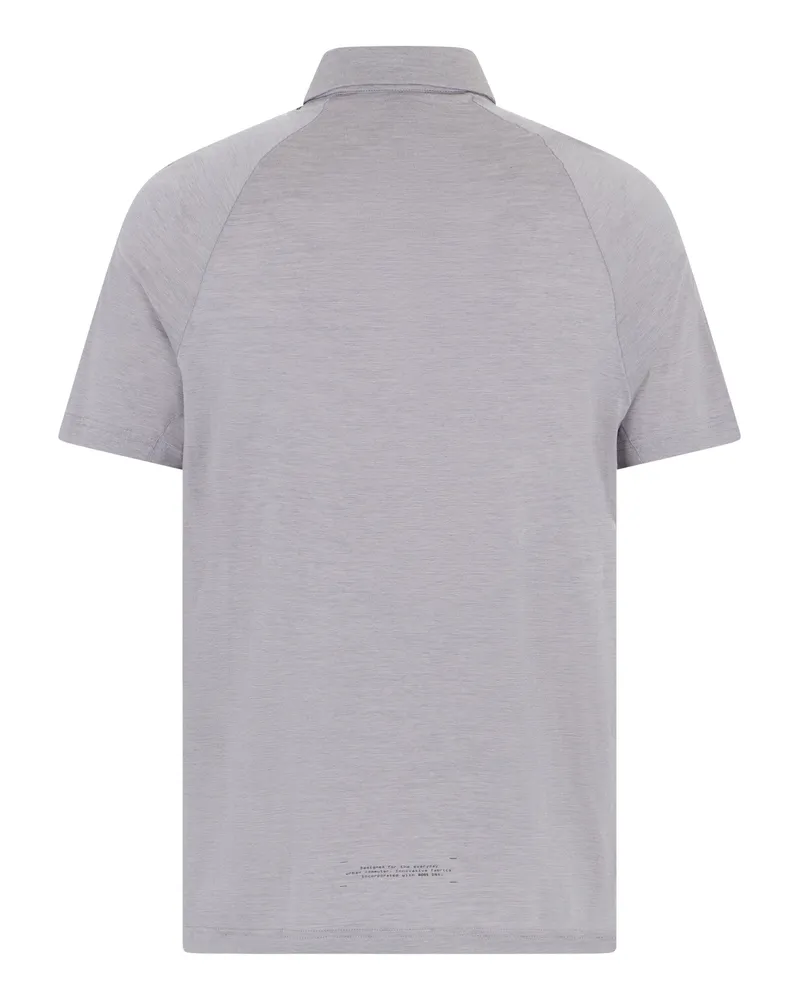 HUGO BOSS Cotton-Wool Blend Polo — Gray Gray