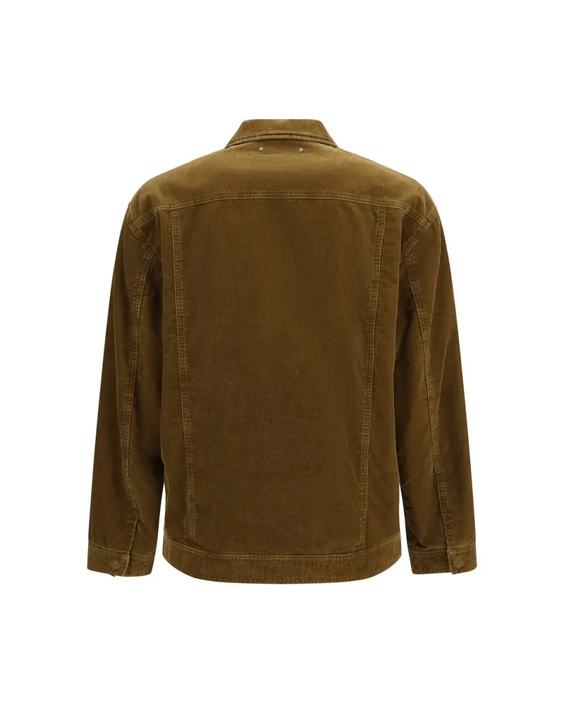 Golden Goose Cotton Corduroy Jacket — Brown Brown