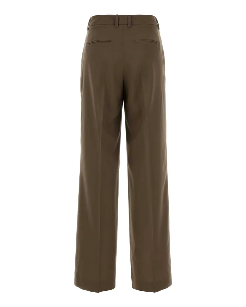 PT TORINO Women's Mud Wool Lola Pant Nocciola Exterior: Virgin Pantaloni Brown