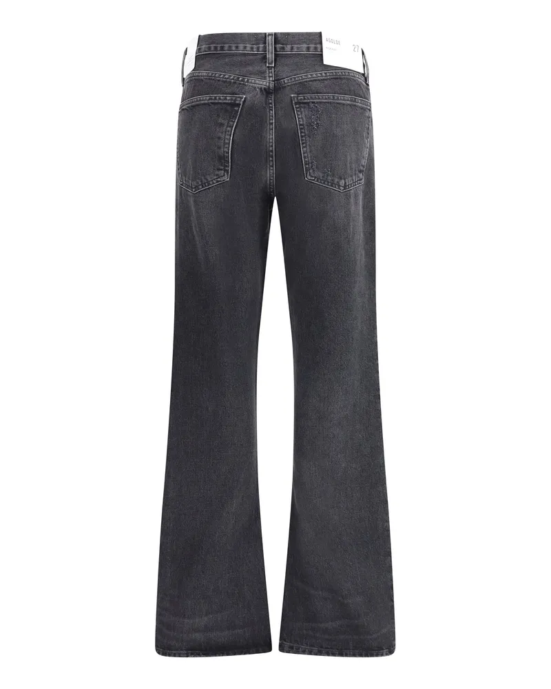 AGOLDE Kick Boot Recycled Denim Jeans — Black Black