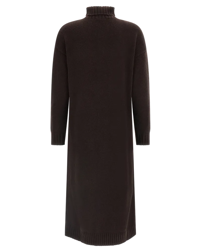 Max Mara Fragore Sweater Dress — Brown Brown