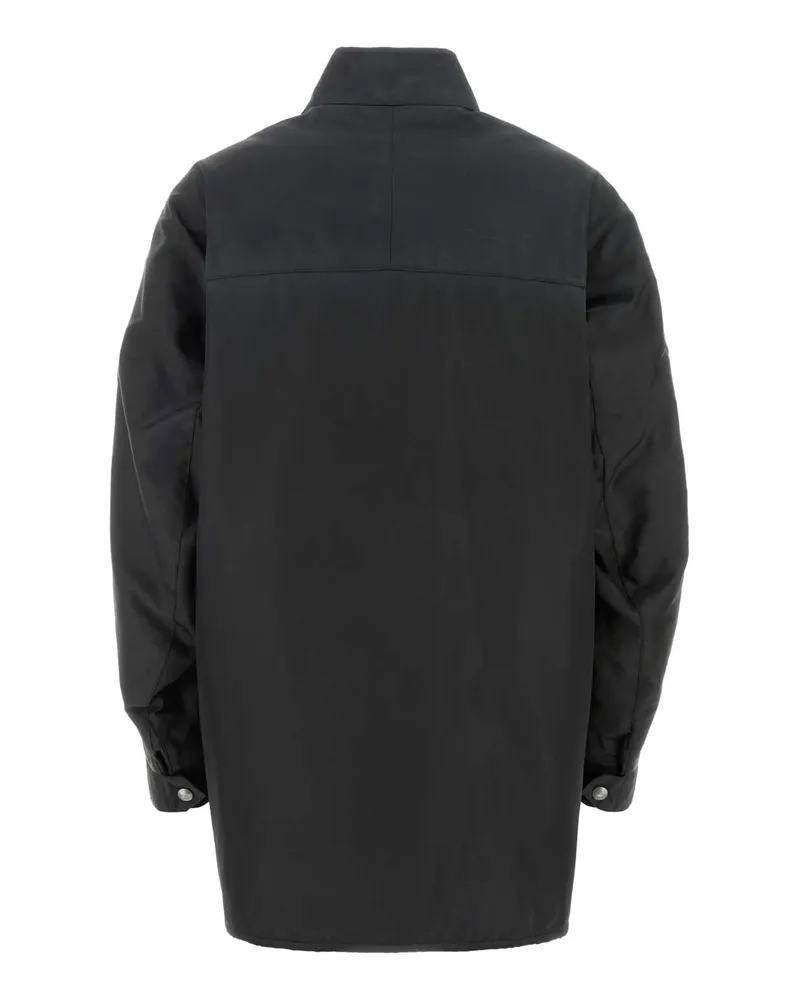 Prada Women's Charcoal Re-Nylon Jacket Piombo Giubbini Gray