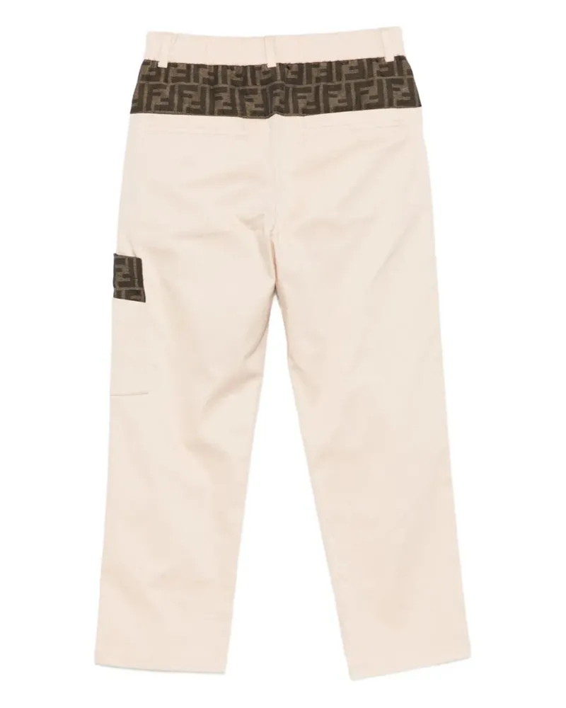 Fendi Gabardine Cotton Trousers — Multicolor Multicolor