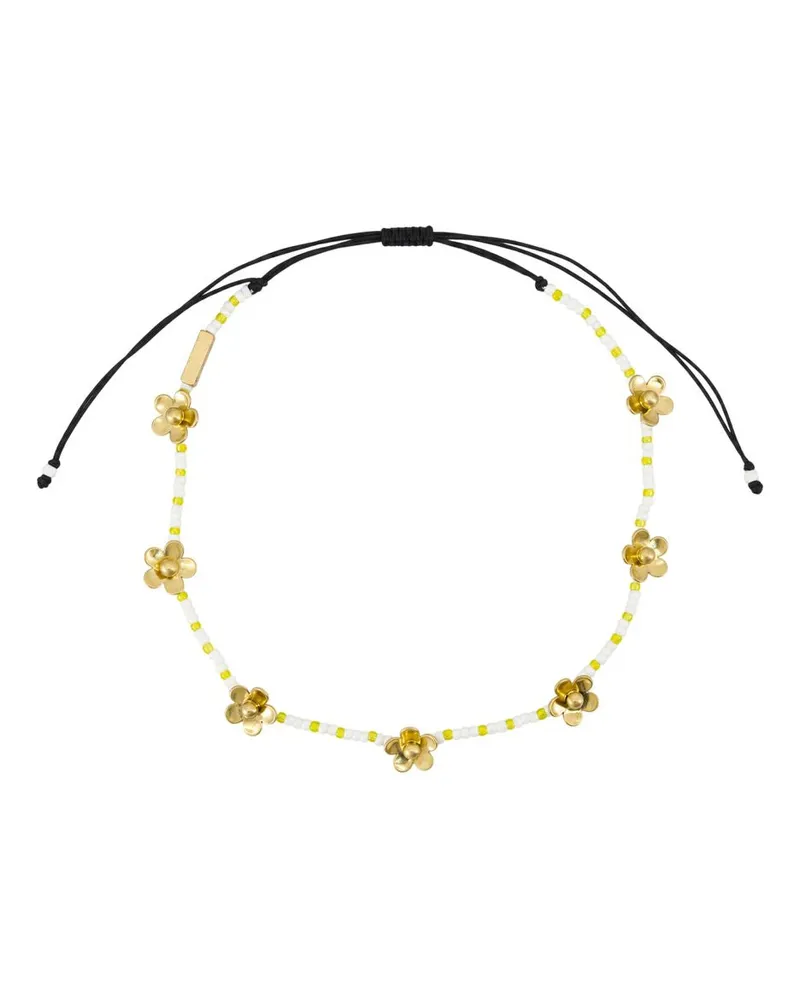 Marc Jacobs Women's Daisy Beaded Station Necklace -  Metal Gold Jewelry-Watches Necklaces Gold