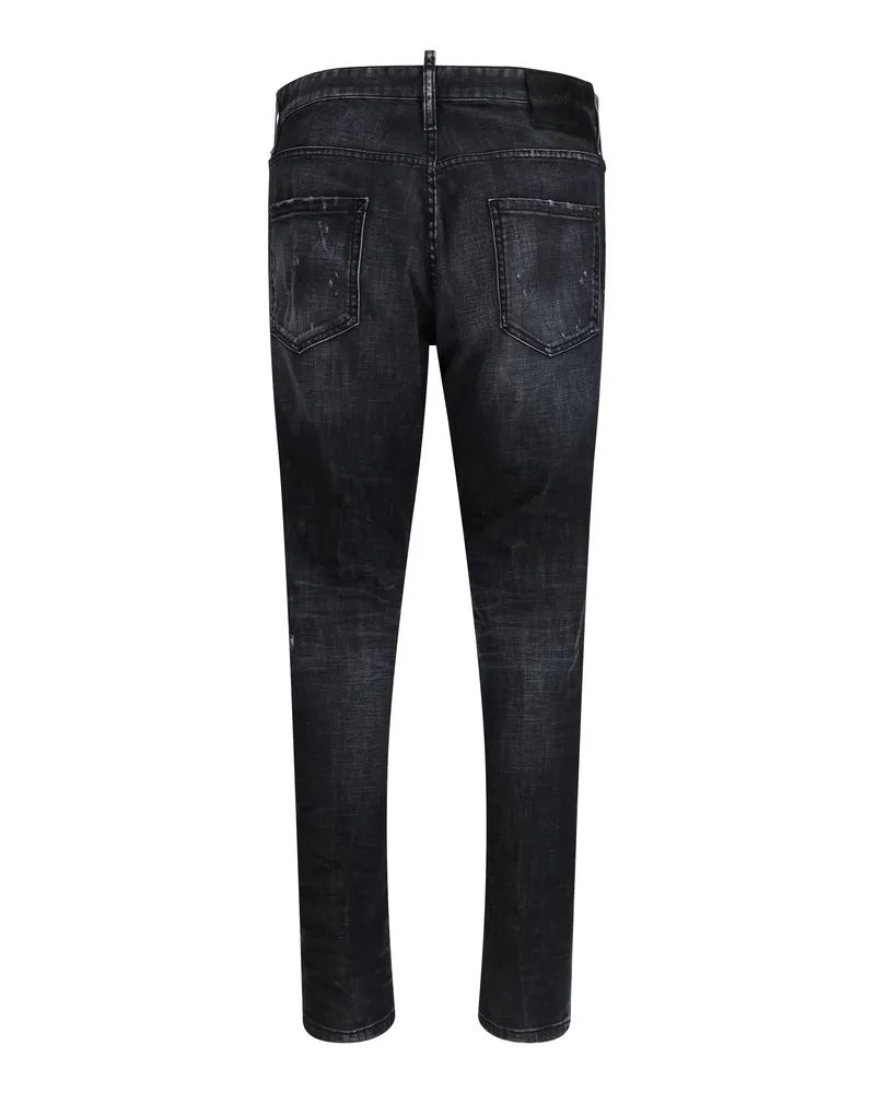 Dsquared2 Men's Teddy Wash Jeans Black Cotton; Elastane Black