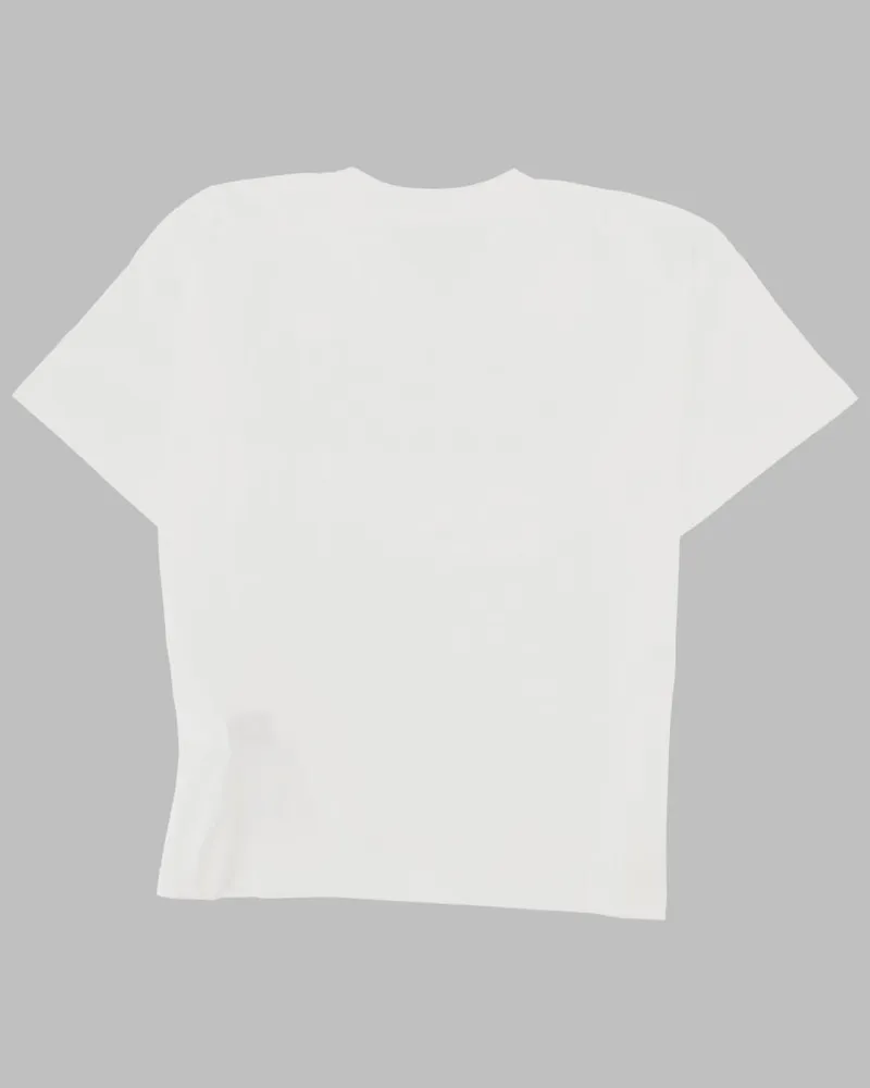 Maison Margiela Logo Print Cotton T-Shirt — White White