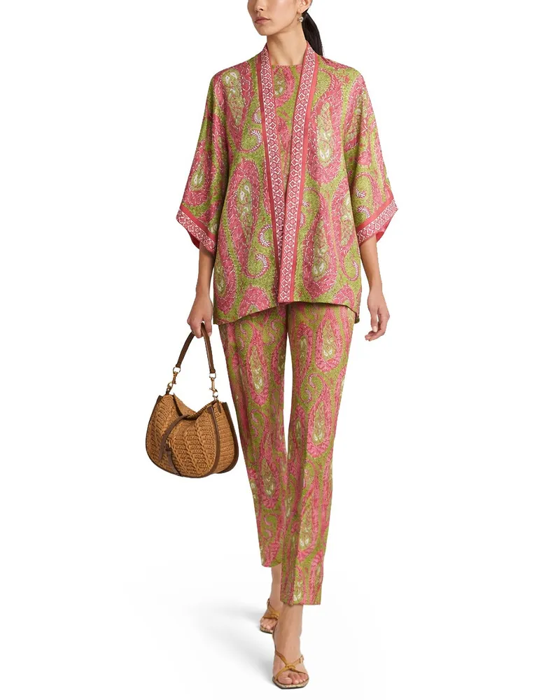 Etro Silk Multicolour Jacket — Multicolor Multicolor
