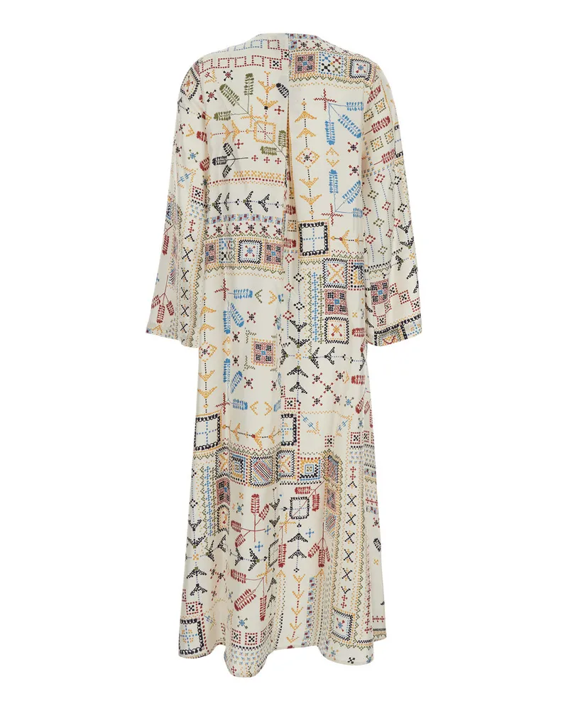 Momoni Women's Dress Garcia Silk Multicolour Multicolor