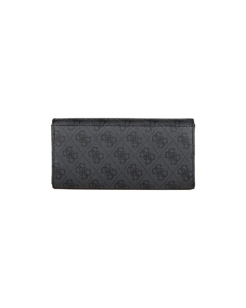 Guess Women's Wallet Coal Logo Polyurethane Bags Black