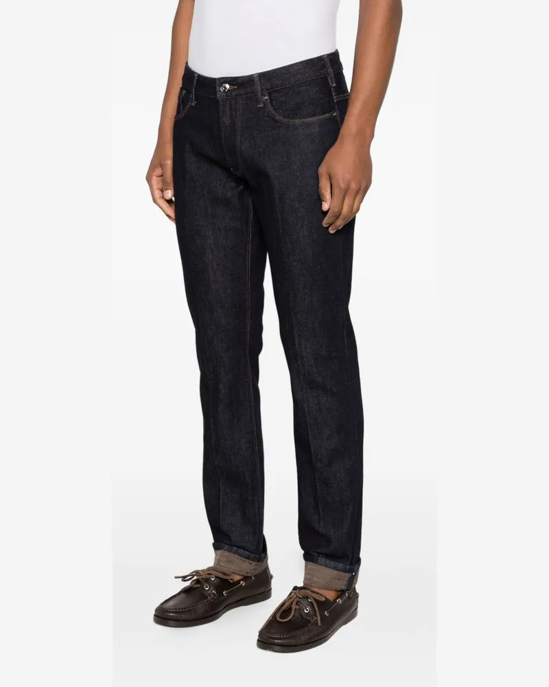 Emporio Armani Slim-Fit Denim Jeans — Navy Navy