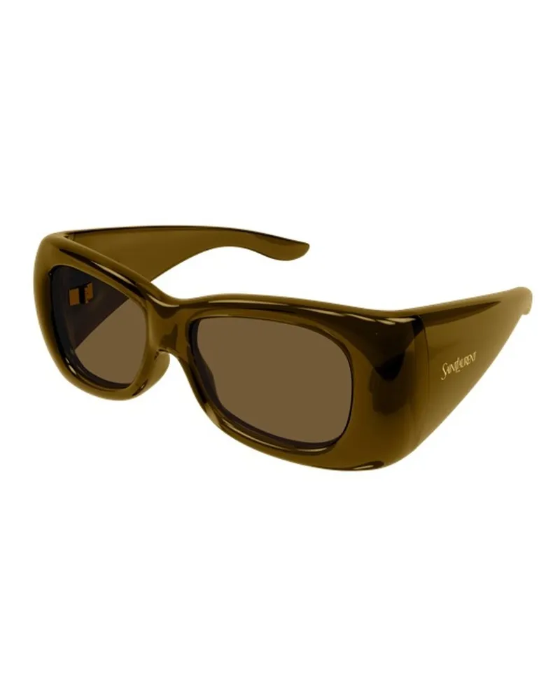 Saint Laurent SL901HOWL Sunglasses — Brown Brown