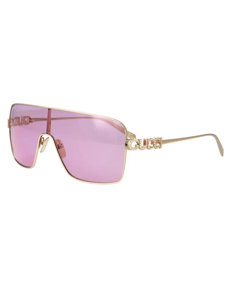 Gucci Women's Sunglasses Gg1936s Gold-Violet Gold-Gold-Violet Metal Gold/gold/violet Gold