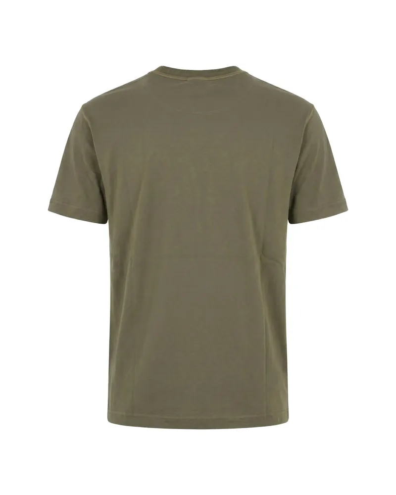 Stone Island Crew Neck Cotton T-Shirt — Green Green