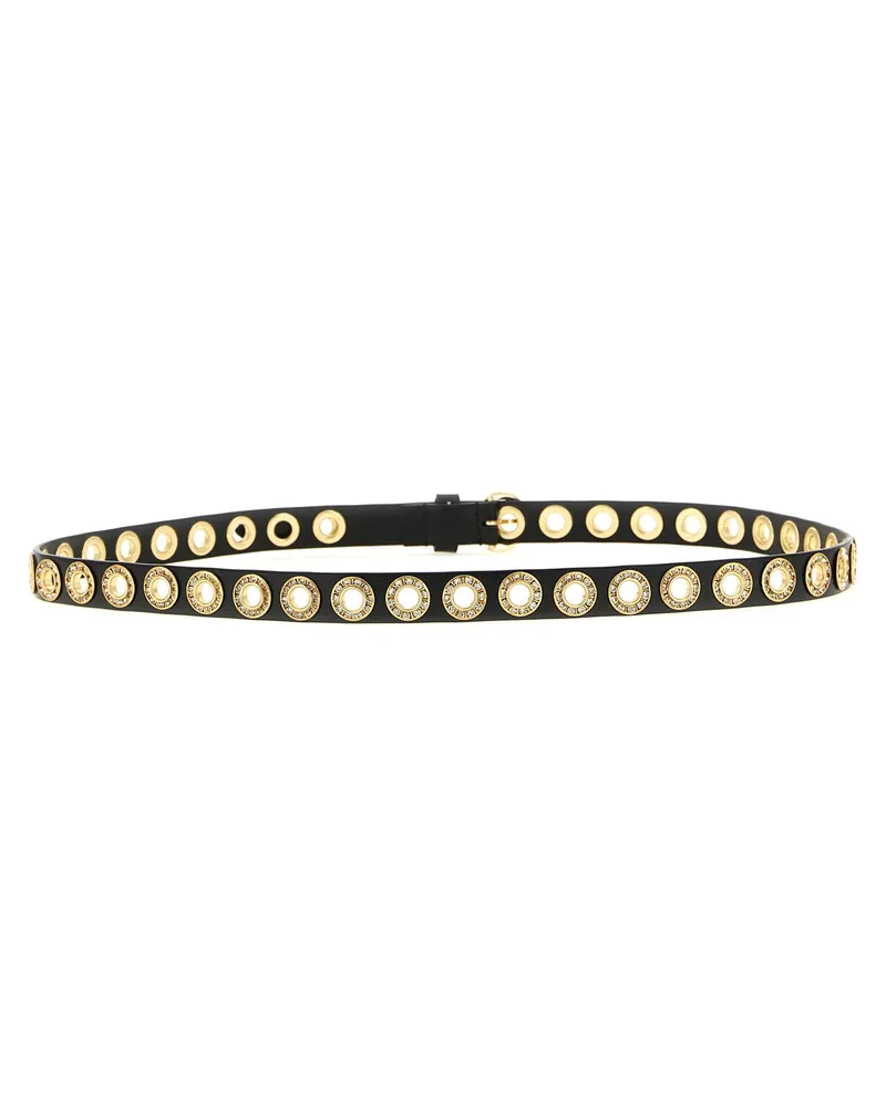 Pinko Crystal-Studded Belt — Black Black